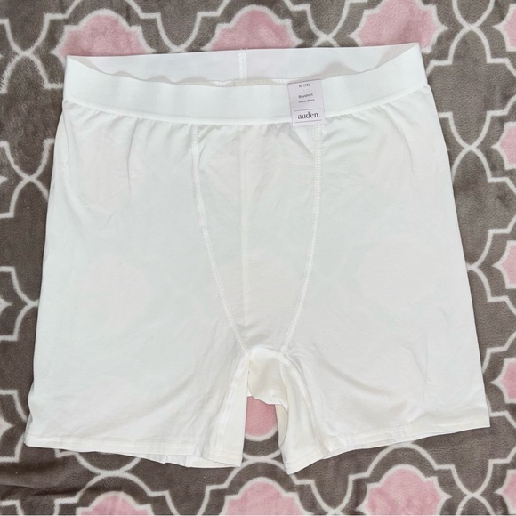 Auden Other - Auden White Cotton Blend Boyshorts NWT Size XL Target Women’s Loungewear